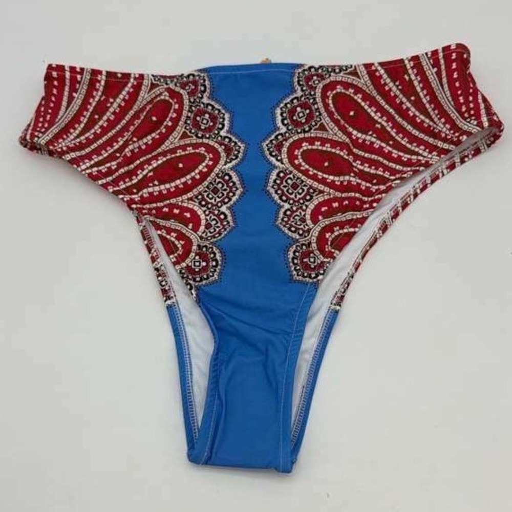 Farm Rio Tropical‎ Scarf Print Bikini Bottom – Size M – NWT
